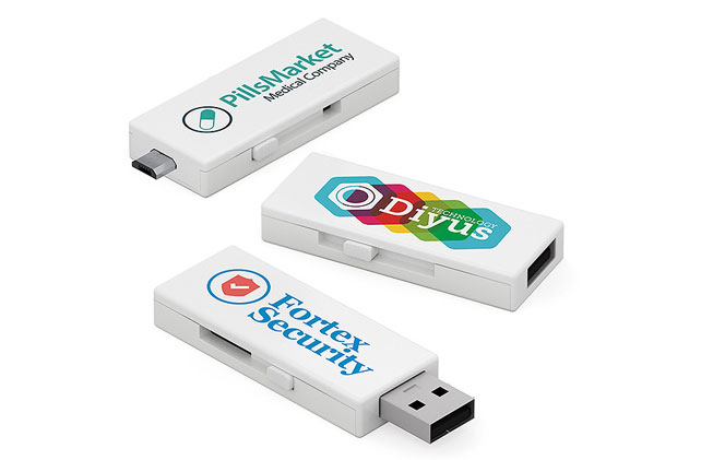 Dual Port Promotional USB Flash Drive